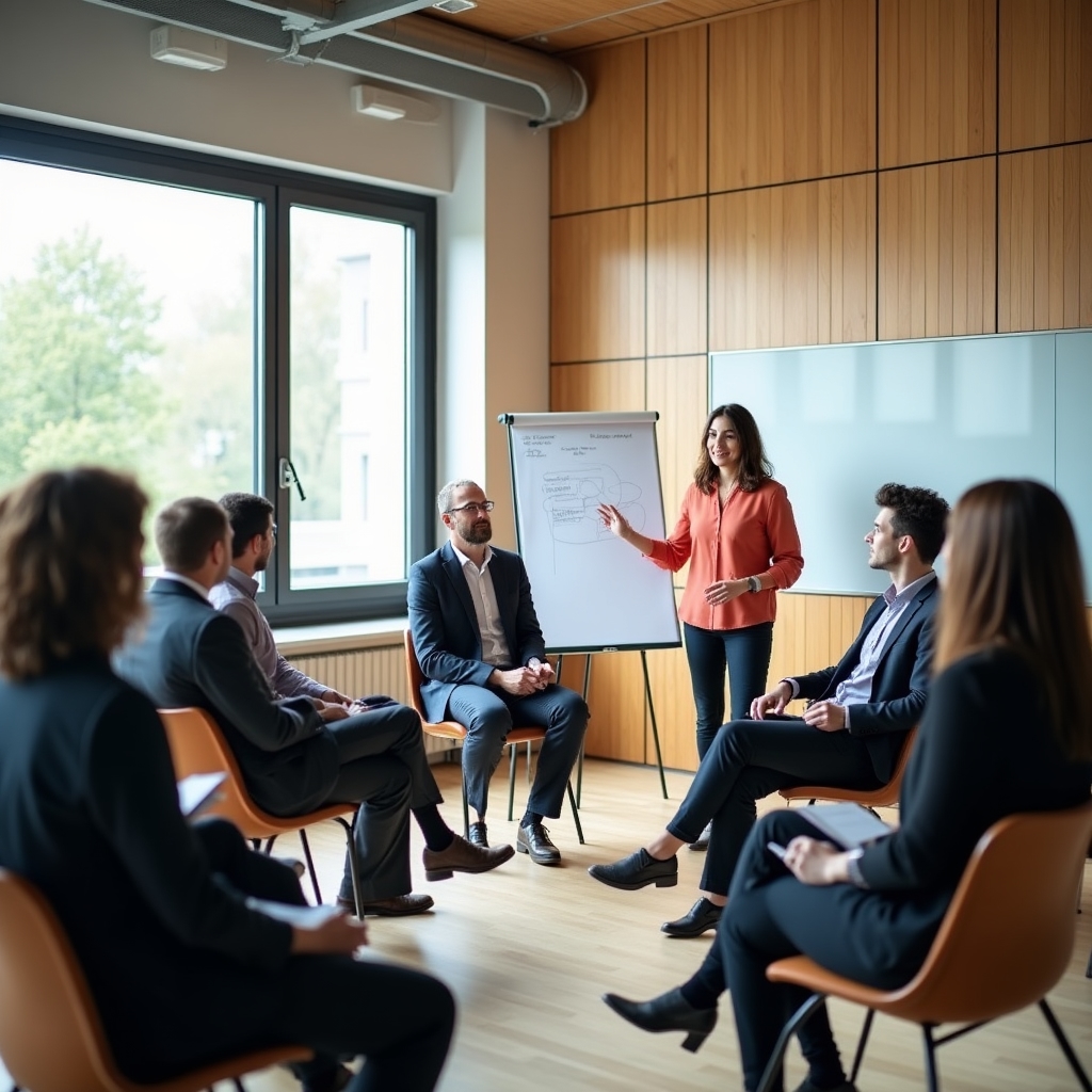 Verschiedene Teilnehmer in einem Workshop